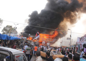 Rabaa sit in dispersal on 14 August 2013. Photo: Mohamed Gamil/DNE